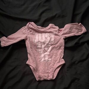 Nike Pink Baby Onesie